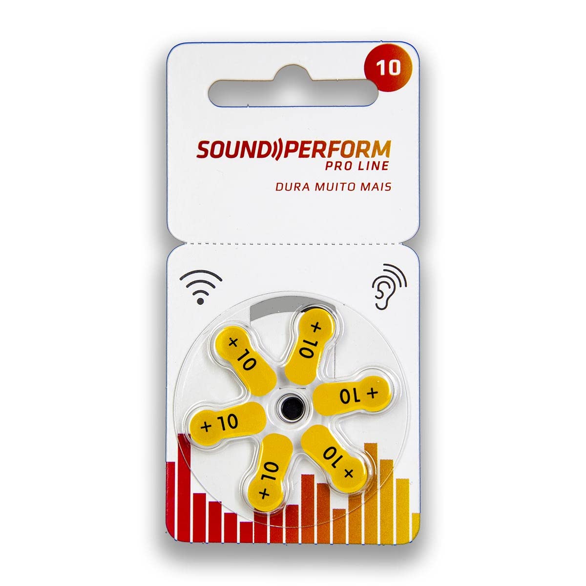 06 Pilhas Baterias 10 Pr70 Sound Perform com 1 Cartela