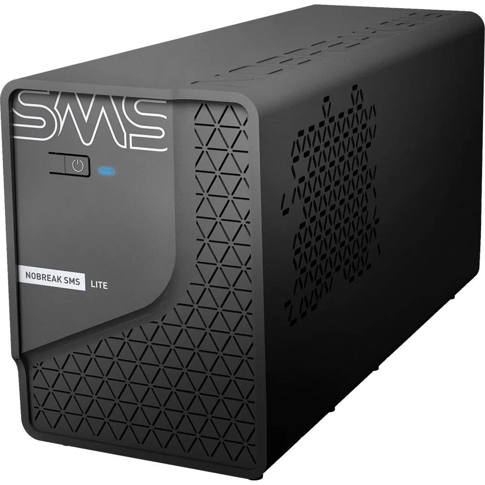 SMS - NOBREAK LITE 600 - POTÊNCIA 600VA | 300W - BIVOLT ENT.: 115/ 220V | SAÍDA: 115V - 4 TOMADAS - SENOIDAL P/APROX. - LINE INTERACTIVE - PN 29202