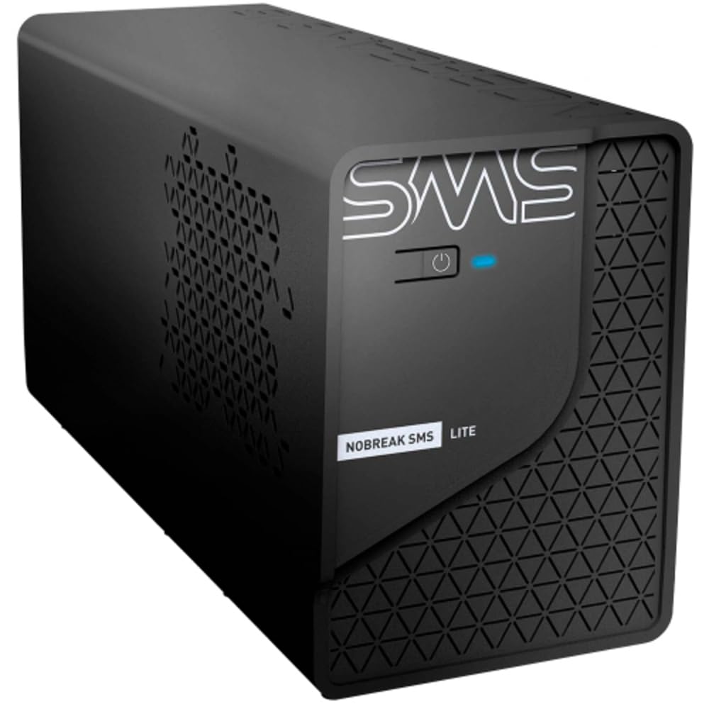 SMS - NOBREAK LITE 600 - POTÊNCIA 600VA | 300W - MONOVOLT ENT.:220V | SAÍDA: 220V - 4 TOMADAS - SENOIDAL P/APROX. - LINE INTERACTIVE - PN 29201